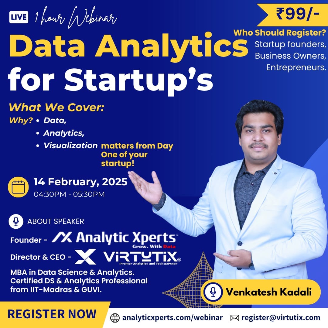 Data Analytics for Startups poster