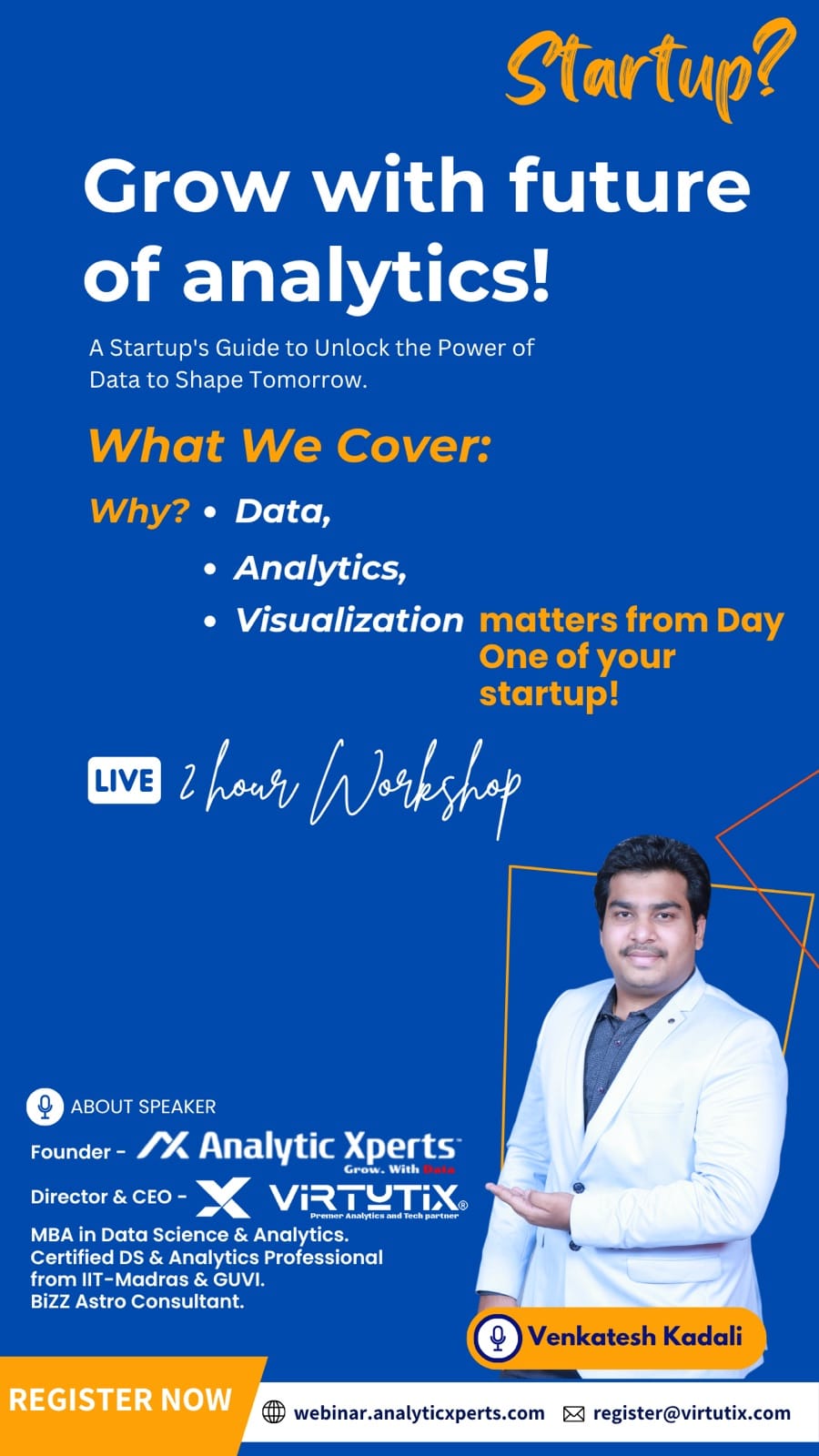 Grow with the Future of Analytics poster