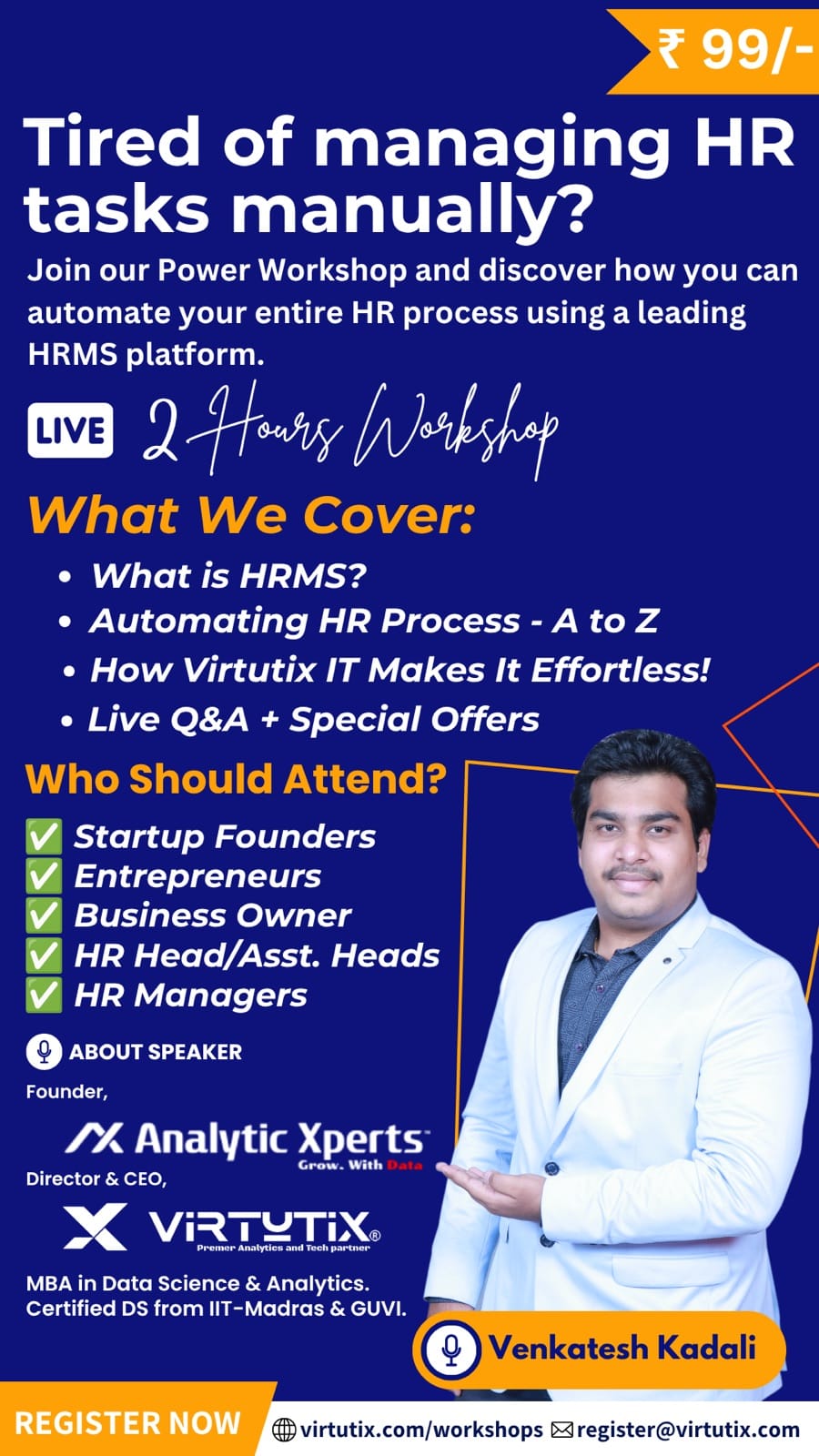 HRMS Power Workshop poster